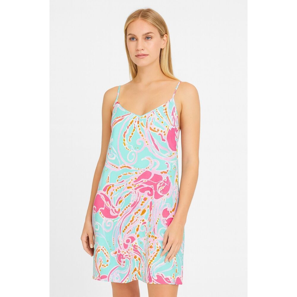 Lilly Pulitzer Dusk Jellies Be Jammin Silk Mini Dress NWT M